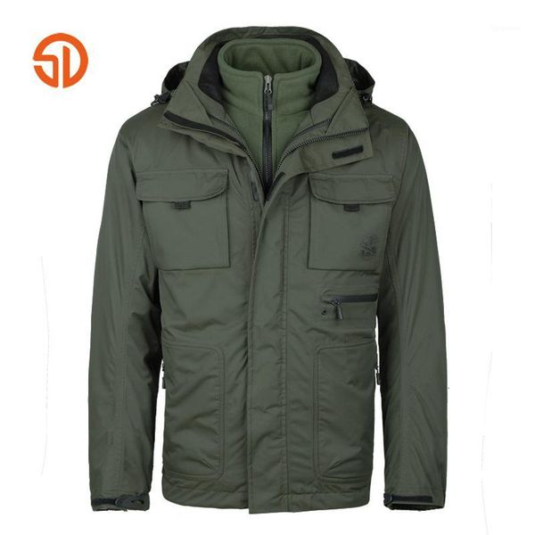 3 in 1 outwear men winter jackets 2 piece warm waterproof hooded jacket + polar fleece jacket windbreaker men clothes 20181, Black;brown
3 in 1 outwear men winter jackets 2 piece warm waterproof hooded jacket + polar fleece jacket windbreaker men clothes 20181, Black;brown