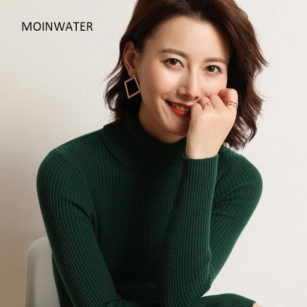 moinwater women slim turtleneck pullover sweater female knitted black sweater base clothing for women ms19041, White;black
moinwater women slim turtleneck pullover sweater female knitted black sweater base clothing for women ms19041, White;black