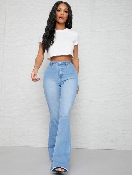 sxy curvy high waist flare leg jeans 58re#, Blue
sxy curvy high waist flare leg jeans 58re#, Blue