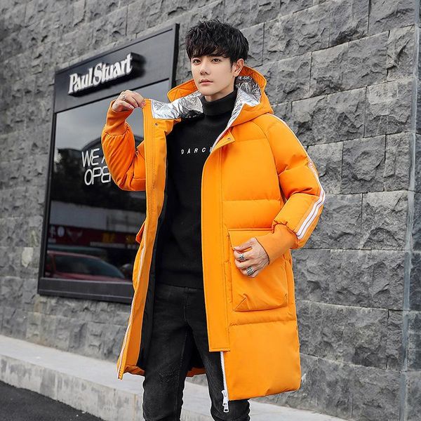 men's down & parkas the winter 2021 han edition of thickening over-the-knee hooded coats men handsome young long boom, Black
men's down & parkas the winter 2021 han edition of thickening over-the-knee hooded coats men handsome young long boom, Black