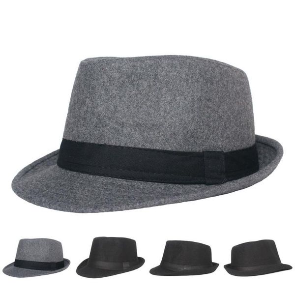winter man fedora jazz hats casual style woolen small brim party get together outdoor fashion male caps, Blue;gray
winter man fedora jazz hats casual style woolen small brim party get together outdoor fashion male caps, Blue;gray