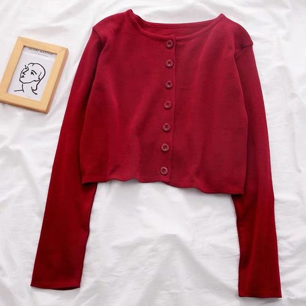 2021 new kintted autumn casual short cardigan sweater fashion long sleeve thin coat knitwear jumper women vdik, White;black
2021 new kintted autumn casual short cardigan sweater fashion long sleeve thin coat knitwear jumper women vdik, White;black