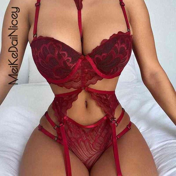 nxy set meikedai lingerie underwear halter bra erotic 3 piece padded lace 1222, Red;black
nxy set meikedai lingerie underwear halter bra erotic 3 piece padded lace 1222, Red;black