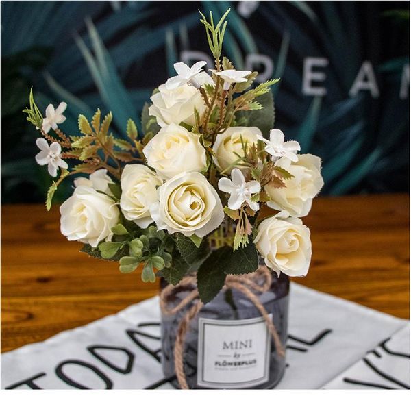 1 bouquet 10 head artificial silk cloth fake flowers leaf peony floral home wedding party home decor blue tea rose small bbyvdt
1 bouquet 10 head artificial silk cloth fake flowers leaf peony floral home wedding party home decor blue tea rose small bbyvdt