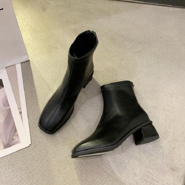 new women's ankle boots pu leather shoes plus size autumn and winter short plush boots warm british sqare toe casual1, Black
new women's ankle boots pu leather shoes plus size autumn and winter short plush boots warm british sqare toe casual1, Black