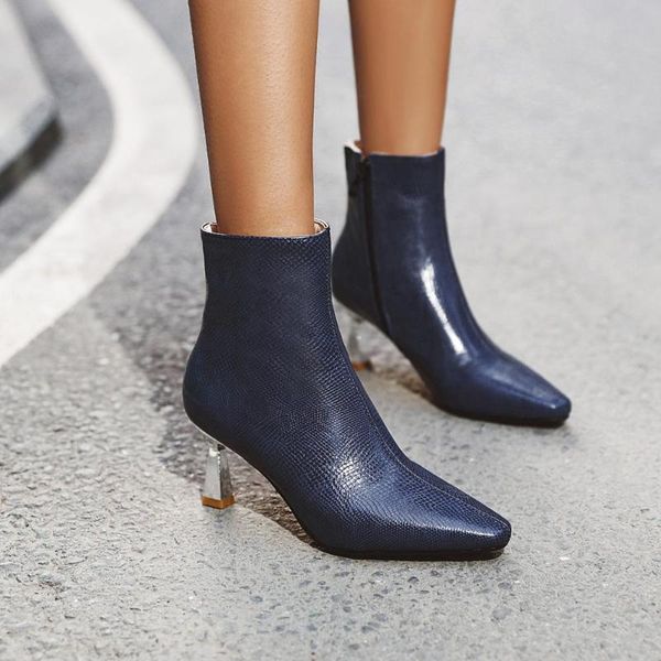 boots fashion women ankle handmade winter square toe chunky heels zipper lady autumn party shoes, Black
boots fashion women ankle handmade winter square toe chunky heels zipper lady autumn party shoes, Black