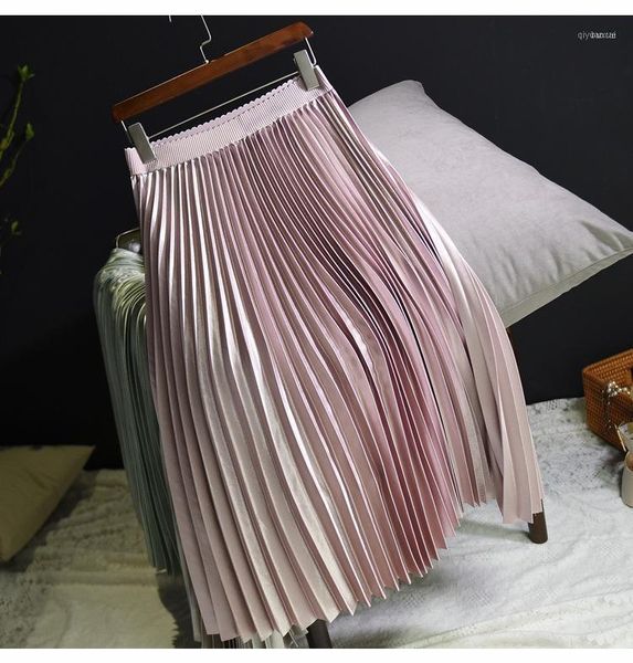 2020 elastic high waist skirts womens fashion spring autumn women maxi long skirt silver casual female pleated skirts streetwear11, Black
2020 elastic high waist skirts womens fashion spring autumn women maxi long skirt silver casual female pleated skirts streetwear11, Black