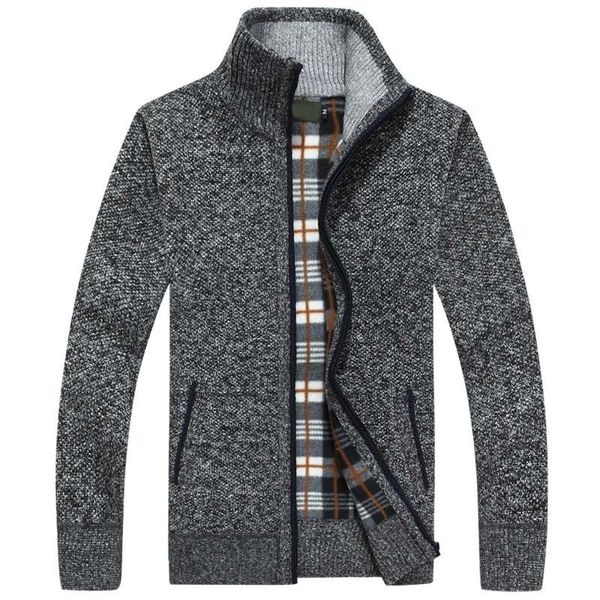 new autumn winter men sweater warm cashmere wool zipper cardigan men coat dress casual knitwear male clothes 201124, White;black
new autumn winter men sweater warm cashmere wool zipper cardigan men coat dress casual knitwear male clothes 201124, White;black