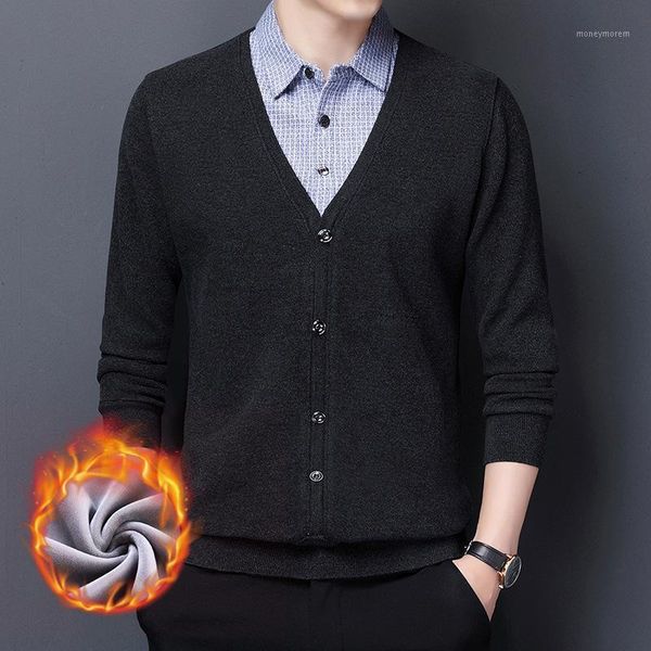 men's sweaters men clothing 2021 winter men's fashion casual lapel fake two knit sweater plus velvet to keep warm1, White;black
men's sweaters men clothing 2021 winter men's fashion casual lapel fake two knit sweater plus velvet to keep warm1, White;black