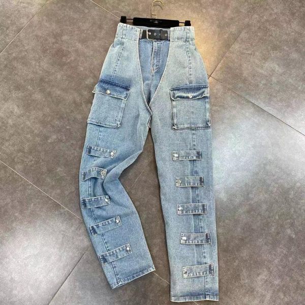 zcsmll belt stitching big pocket women denim pants strap decoration fake two-piece female casual fashion jeans tide 2021 spring, Blue
zcsmll belt stitching big pocket women denim pants strap decoration fake two-piece female casual fashion jeans tide 2021 spring, Blue