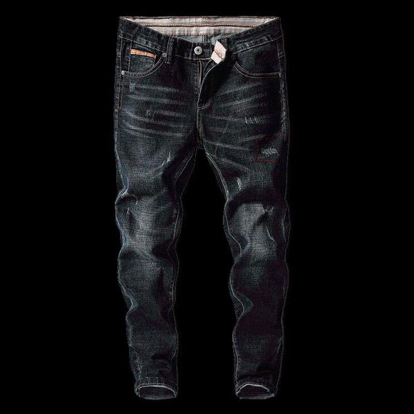 nice new men fashion boutique embroidery scratched slim casual jeans male high-quality straight leg casual jeans men pants, Blue
nice new men fashion boutique embroidery scratched slim casual jeans male high-quality straight leg casual jeans men pants, Blue