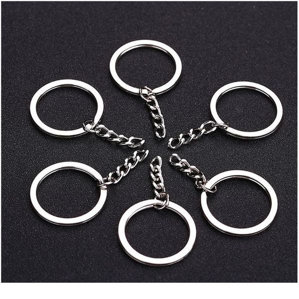 10pcs/bag metal 25mm polished silver color key ring split ring with chain rings women men keyfob diy key chains acc qylaqu
10pcs/bag metal 25mm polished silver color key ring split ring with chain rings women men keyfob diy key chains acc qylaqu