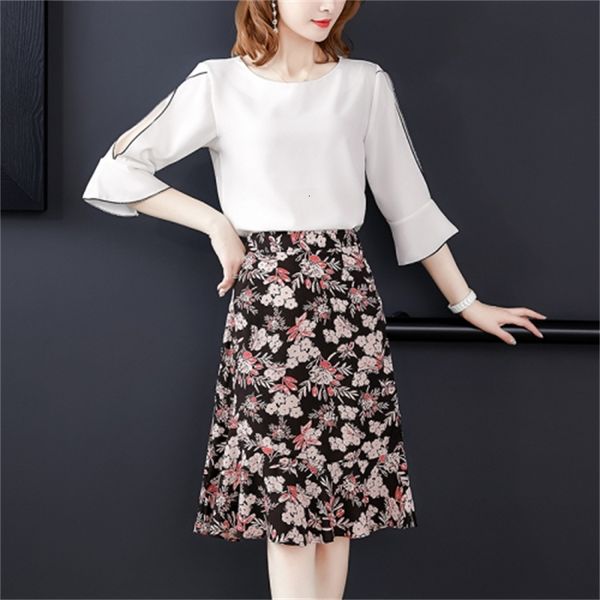 floral and skirt sets of with skirts two garments clothes summer femme deux pieces mhpo, White
floral and skirt sets of with skirts two garments clothes summer femme deux pieces mhpo, White