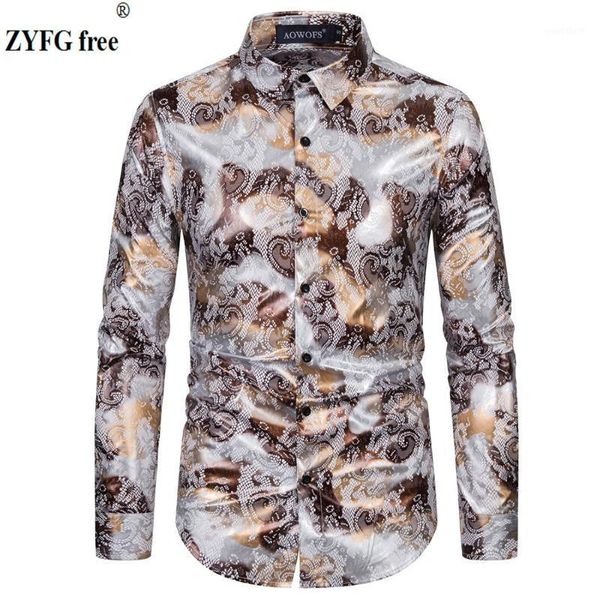 new summer men long sleeve shirt fashion casual style shirts men slim fit bronzing print shirt eu plus size for1, White;black
new summer men long sleeve shirt fashion casual style shirts men slim fit bronzing print shirt eu plus size for1, White;black