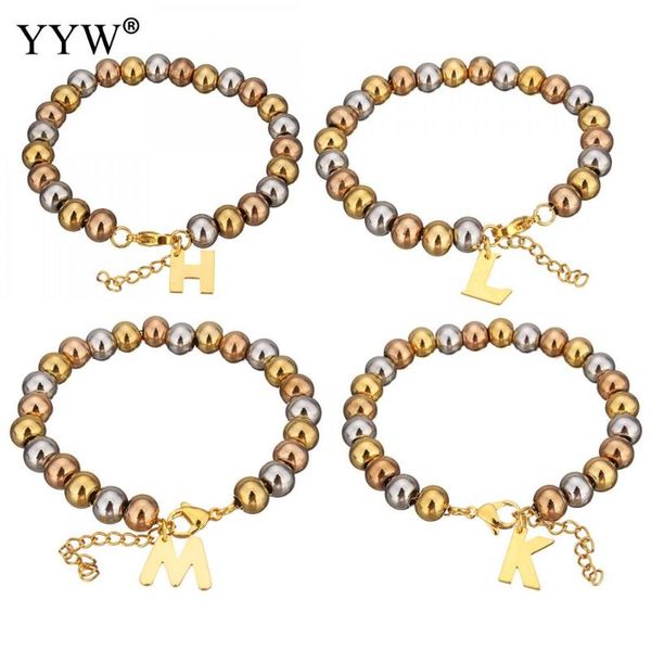 charm bracelets 26 letters cute simple stainless steel bracelet beads chain & bangles women gifts jewelry party, Golden;silver
charm bracelets 26 letters cute simple stainless steel bracelet beads chain & bangles women gifts jewelry party, Golden;silver