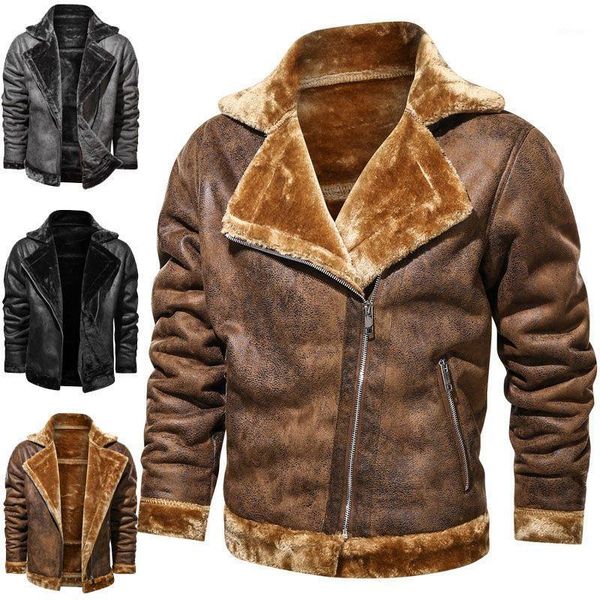 mens flight jacket faux fur collar pu leather jackets vintage bike cowboy bomber jacket male winter thicken warm fleece coats1, Black
mens flight jacket faux fur collar pu leather jackets vintage bike cowboy bomber jacket male winter thicken warm fleece coats1, Black