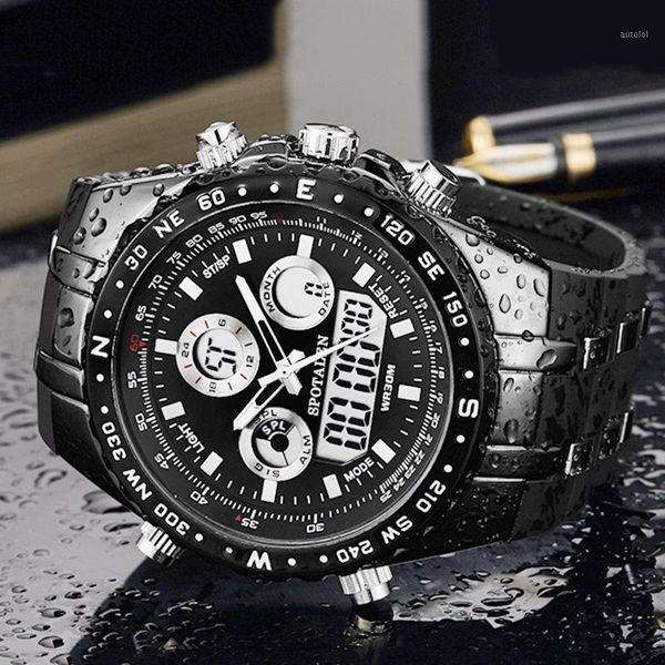 sport watch digital waterproof watches men men's quartz wristwatches led clock male relogio masculino 20201, Slivery;brown
sport watch digital waterproof watches men men's quartz wristwatches led clock male relogio masculino 20201, Slivery;brown