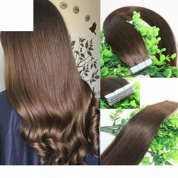 tape in human hair extensions medium brown #4 40pcs 100gram remy tape hair extensions skin weft thick end hair, Black
tape in human hair extensions medium brown #4 40pcs 100gram remy tape hair extensions skin weft thick end hair, Black