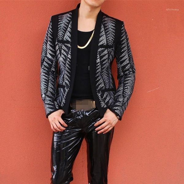 punk diamonds bling mens night show wear coats long sleeve covered button slim fit big size male cardigan jackets1, Black;brown
punk diamonds bling mens night show wear coats long sleeve covered button slim fit big size male cardigan jackets1, Black;brown