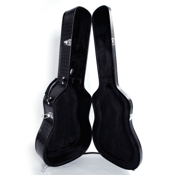 new 41-inch folk guitar case high-grade black crocodile leather flat leather box portable guitar protection box
new 41-inch folk guitar case high-grade black crocodile leather flat leather box portable guitar protection box
