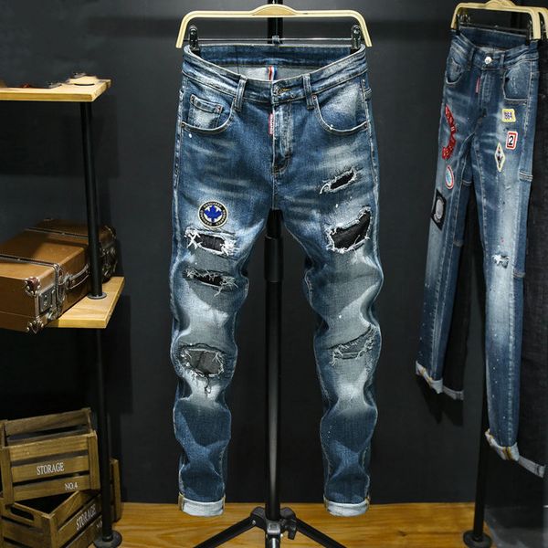 mens slim denim straight biker jeans destroyed stretch slim men jeans fashion skinny ripped destroyed ripped jeans sale, Blue
mens slim denim straight biker jeans destroyed stretch slim men jeans fashion skinny ripped destroyed ripped jeans sale, Blue