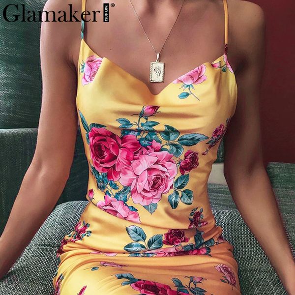 glamaker sleeveless floral print summer sundress holiday wear spring beach slim dress bodycon midi elegant vestidos y200418, Black;pink
glamaker sleeveless floral print summer sundress holiday wear spring beach slim dress bodycon midi elegant vestidos y200418, Black;pink