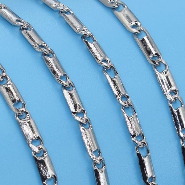 1 p stainless steel geometric chain 3mm 18inch white gold color necklace for women men new, Silver
1 p stainless steel geometric chain 3mm 18inch white gold color necklace for women men new, Silver