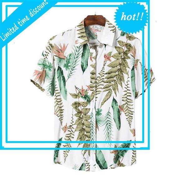 new men hawaiian short mouw summer casual shirt button flowers pattern beach vacation tree print 8 colors, White;black
new men hawaiian short mouw summer casual shirt button flowers pattern beach vacation tree print 8 colors, White;black