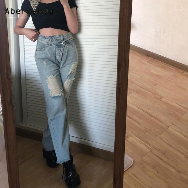 aberyamee ripped jeans woman high waist casual street trousers solid tassel women's jeans 2020 irredular button hollow outwear1, Blue
aberyamee ripped jeans woman high waist casual street trousers solid tassel women's jeans 2020 irredular button hollow outwear1, Blue