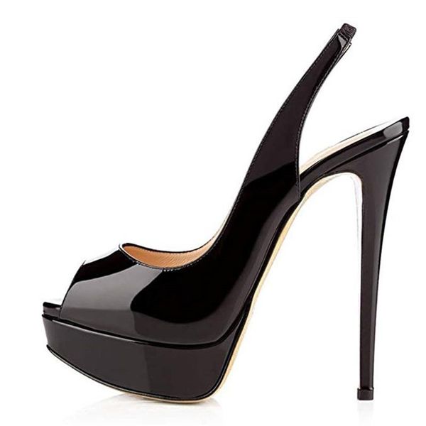 2020women's shoes solid peep toe high heels stiletto ankle straps pumps platform sandals big size shoes, Black
2020women's shoes solid peep toe high heels stiletto ankle straps pumps platform sandals big size shoes, Black