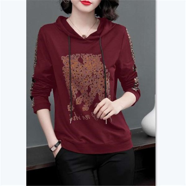 long sleeve hooded sweater women spring and 2020 new winter plush large loose casual women's autumn, Black
long sleeve hooded sweater women spring and 2020 new winter plush large loose casual women's autumn, Black