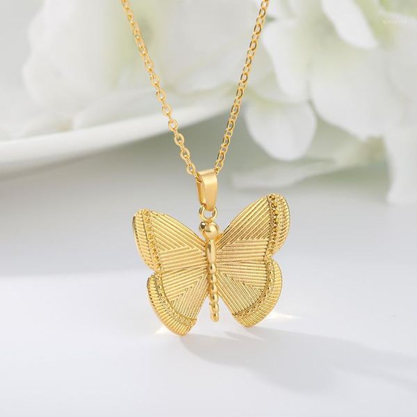 chains charm stainless steel butterfly necklace for women chic choker unique clavicle gold color chain elegant pendants collar jewelry1, Silver
chains charm stainless steel butterfly necklace for women chic choker unique clavicle gold color chain elegant pendants collar jewelry1, Silver