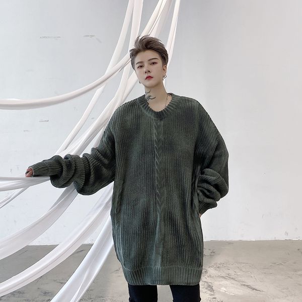 2020 autumn twist men tie dye pullover female male streetwear vintage hip kintted sweater nj45, White;black
2020 autumn twist men tie dye pullover female male streetwear vintage hip kintted sweater nj45, White;black