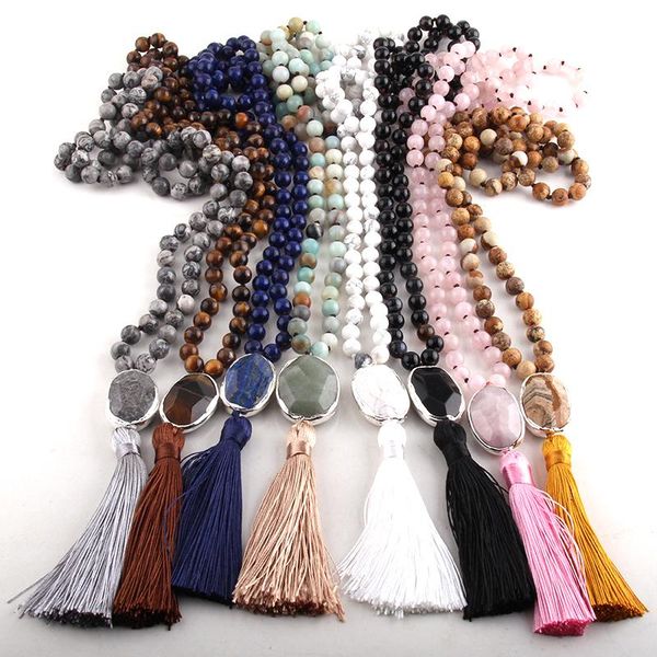 rh fashion jewelry natural beads long knotted semi precious link tassel necklaces for women bead necklace, Silver
rh fashion jewelry natural beads long knotted semi precious link tassel necklaces for women bead necklace, Silver