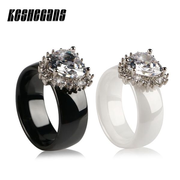 wedding rings lady heart shape crystal ceramic ring fashion jewelry design for women big rhinestone 8mm white smooth gift, Slivery;golden
wedding rings lady heart shape crystal ceramic ring fashion jewelry design for women big rhinestone 8mm white smooth gift, Slivery;golden