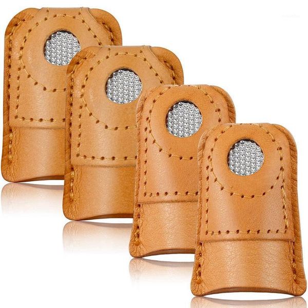 4 pieces sewing thimble finger protector leather thimble finger pads protector for knitting sewing quilting pin1, Black
4 pieces sewing thimble finger protector leather thimble finger pads protector for knitting sewing quilting pin1, Black