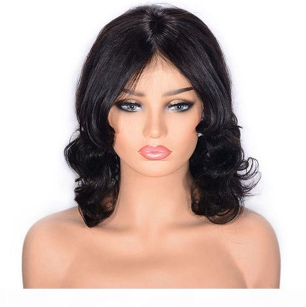 brazilian human hair lace wigs 1b# lace front wig 12 inch middle part wavy short virgin hair wigs, Black;brown
brazilian human hair lace wigs 1b# lace front wig 12 inch middle part wavy short virgin hair wigs, Black;brown