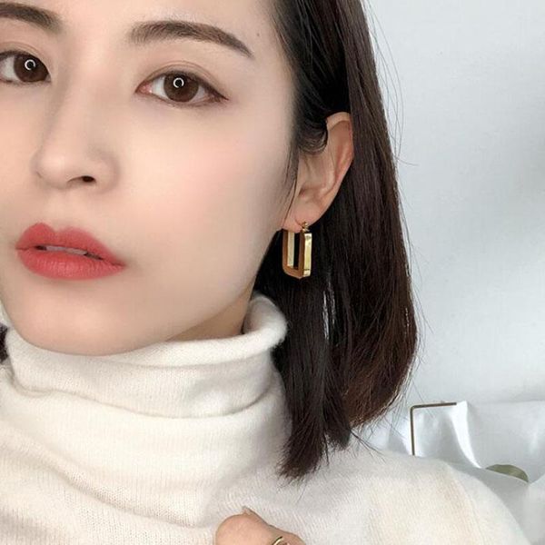 hoop & huggie trendy thick chunky geometry earring gold stainless steel hollow square fashion women jewelry girls gift, Golden;silver
hoop & huggie trendy thick chunky geometry earring gold stainless steel hollow square fashion women jewelry girls gift, Golden;silver