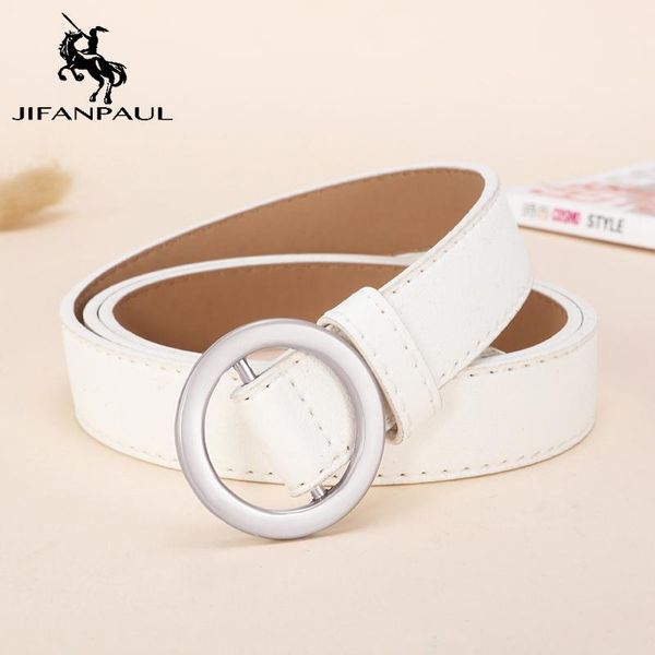 jifanpaul genuine leather women's belt round fashion metal buckle retro punk student youth jeans decoration belts for women new, Black;brown
jifanpaul genuine leather women's belt round fashion metal buckle retro punk student youth jeans decoration belts for women new, Black;brown