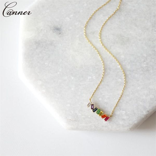 pendant necklaces canner rainbow cubic zirconia necklace women silver color cz crystal fashion rhinestone jewelry q40
pendant necklaces canner rainbow cubic zirconia necklace women silver color cz crystal fashion rhinestone jewelry q40