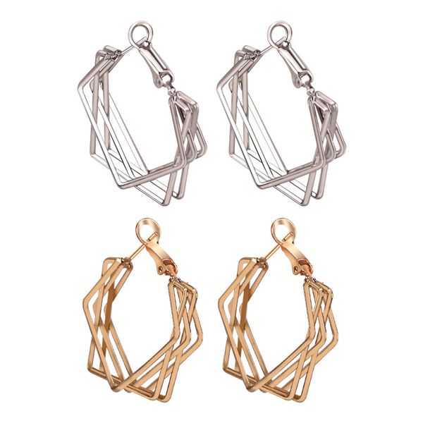 earrings european and american irregular personality metal layer earrings fashion, Golden;silver
earrings european and american irregular personality metal layer earrings fashion, Golden;silver