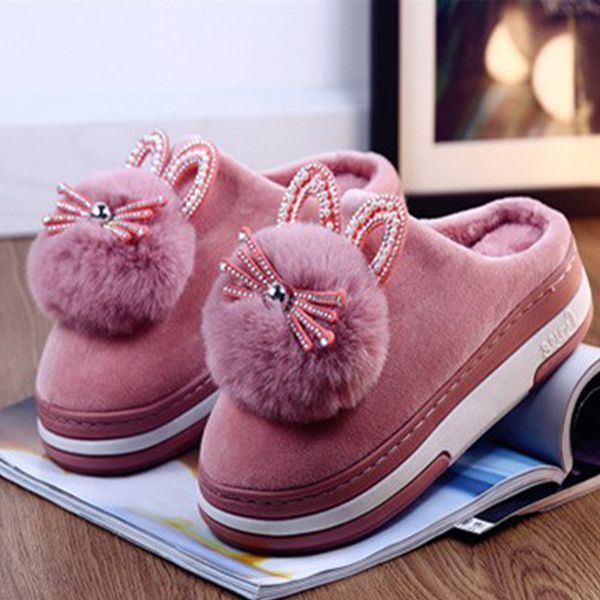women winter slippers fluffy plush female slipper indoor home shoes casual ladies soft comfort warm shoe woman furry rabbit ears 201203, Black
women winter slippers fluffy plush female slipper indoor home shoes casual ladies soft comfort warm shoe woman furry rabbit ears 201203, Black