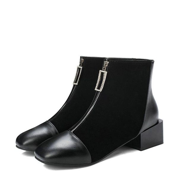 aiweiyi ankle boots for woman square toe med heel chunky heels black booties fur keep warm snow botas mujer
aiweiyi ankle boots for woman square toe med heel chunky heels black booties fur keep warm snow botas mujer