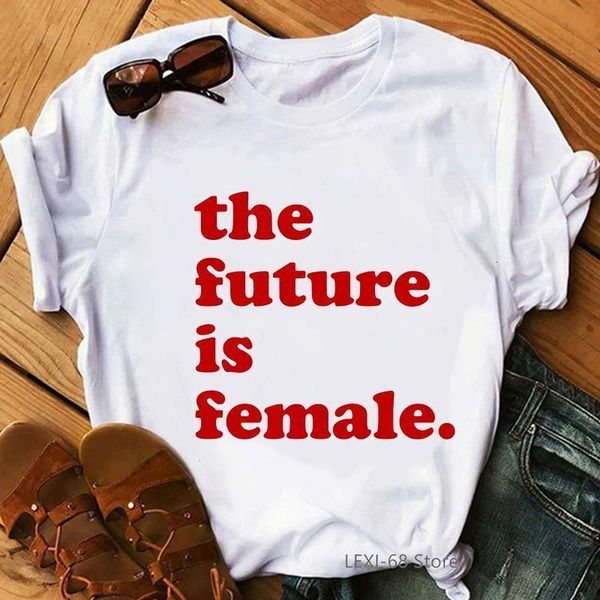 the future is female funny letter print t shirts feminist tshirt lovely girl power tees fight like a girl t-shirt 90s humor, White
the future is female funny letter print t shirts feminist tshirt lovely girl power tees fight like a girl t-shirt 90s humor, White