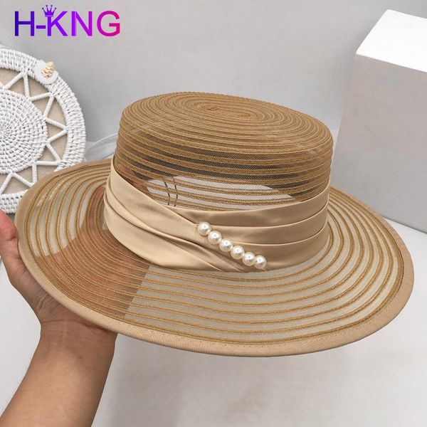 gold flat hat women's fashion euramerican show breathable cool hat holiday big eave shade grass sun hats, Blue;gray
gold flat hat women's fashion euramerican show breathable cool hat holiday big eave shade grass sun hats, Blue;gray