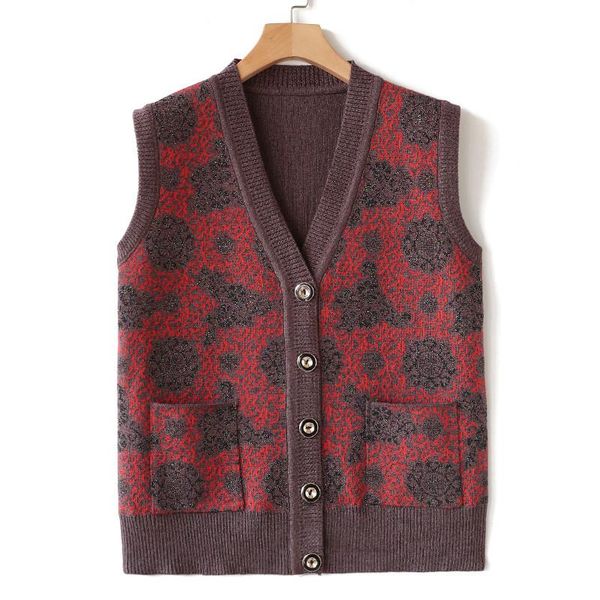 women's vests knitted sweaters waistcoat cardigan coat middle-aged elderly mothers sweater vest spring autumn sleeveless jacket outwea, Black;white
women's vests knitted sweaters waistcoat cardigan coat middle-aged elderly mothers sweater vest spring autumn sleeveless jacket outwea, Black;white