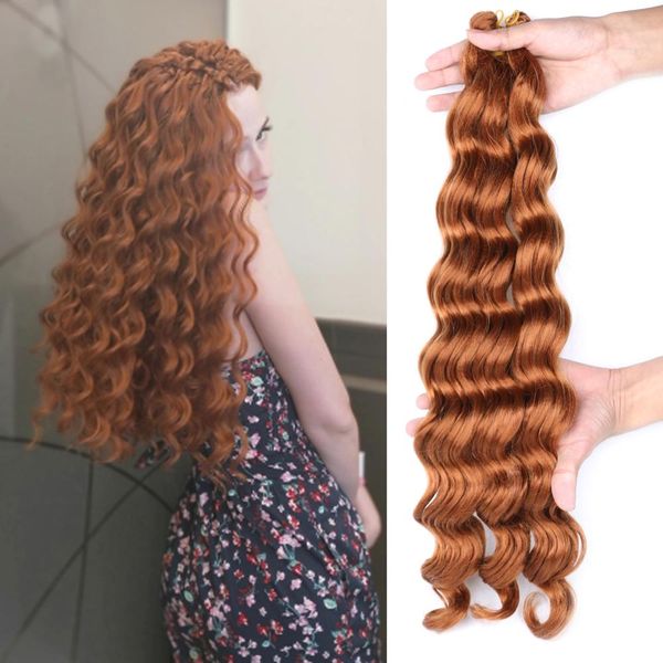 lans synthetic dark blonde hair extensions deep wave crochet braids hair ombre braiding hair bundles bug 80g/pack ls03, Black
lans synthetic dark blonde hair extensions deep wave crochet braids hair ombre braiding hair bundles bug 80g/pack ls03, Black