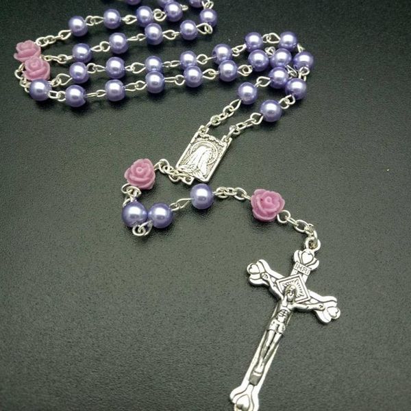 chains vintage religious white simulated pearl beads red rose catholic rosary necklace women long strand necklaces jesus jewelry gift, Silver
chains vintage religious white simulated pearl beads red rose catholic rosary necklace women long strand necklaces jesus jewelry gift, Silver
