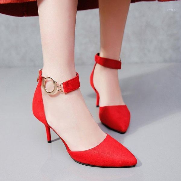 dress shoes nice summer shallow mouth pointed high heel stiletto single one word buckle strap sandals 6 cm1, Black
dress shoes nice summer shallow mouth pointed high heel stiletto single one word buckle strap sandals 6 cm1, Black