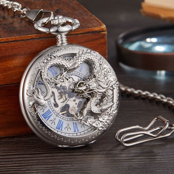 luxury mechanical pocket watch with chain golden dragon laser engraved hand-wind pendant clock men bronze gold flip fob watches t200502, Slivery;golden
luxury mechanical pocket watch with chain golden dragon laser engraved hand-wind pendant clock men bronze gold flip fob watches t200502, Slivery;golden